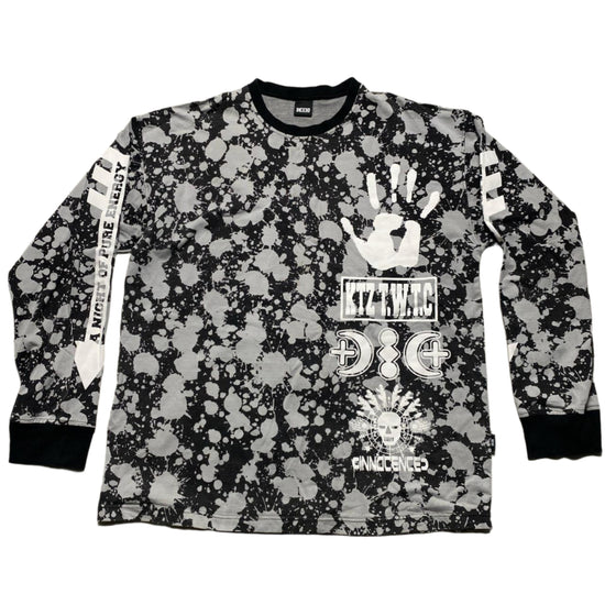 KTZ Black and White Paint Splash Jumper (M)
