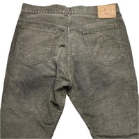Paul Smith Red Ear Corduroy Baggy Khaki Olive Green Jeans (34W)