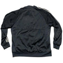 Adidas Football Grey and White Stripe Quarter Zip Jumper (L)