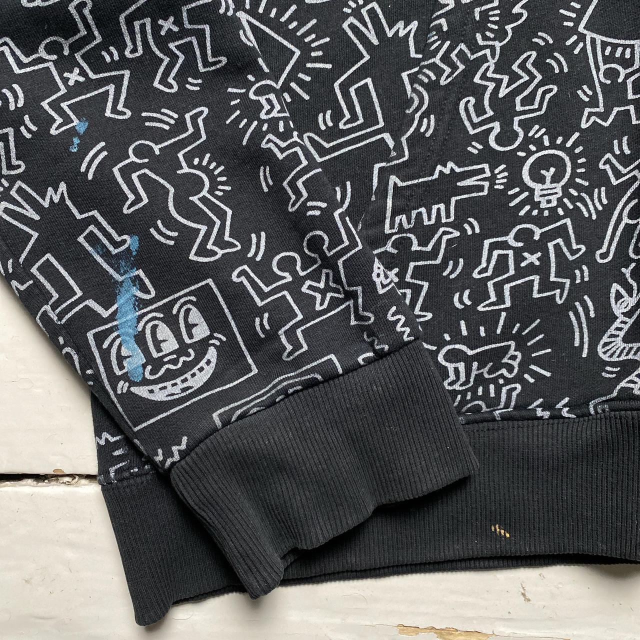 Keith Haring Black and Quite All Over Art Prints Hoodie