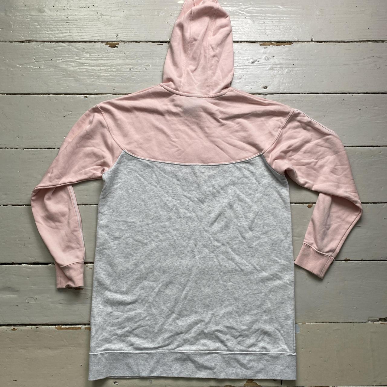 Nike Womens Pink White and Grey Hoodie