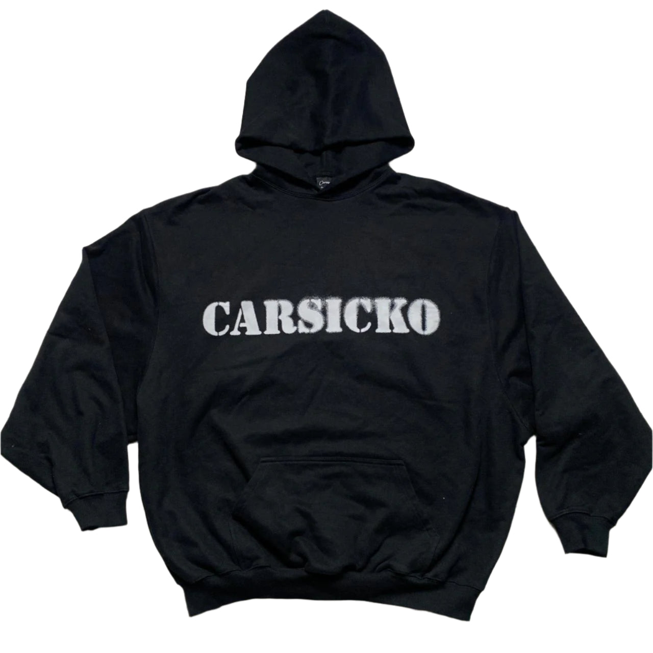 Carsicko Black and White Baggy Hoodie (L)