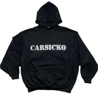 Carsicko Black and White Baggy Hoodie (L)