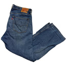 Levis 559 Baggy Blue Distressed Knee Jeans (36W)