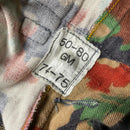 Camo Bretel CH Vintage Military Red Green and Brown Camouflage Jacket and Dungarees (L)