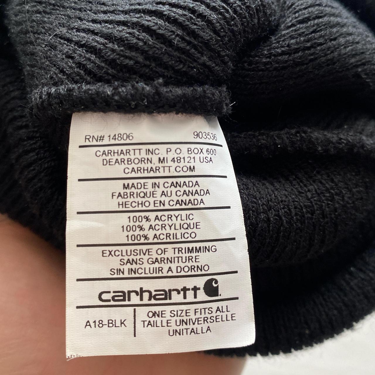 Carhartt Black Beanie Hat