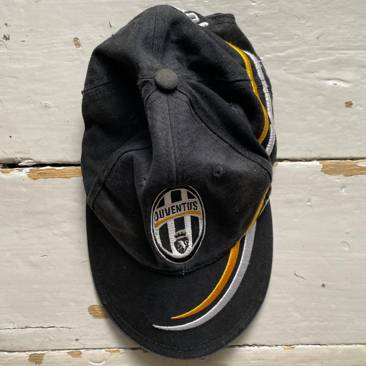 Juventus Black Yellow and White Cap