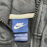 Nike Black and White Swoosh Hoodie (XL)