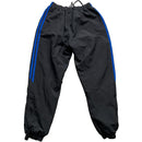 Adidas Blue and Black Baggy Shell Trackpant Bottoms (M)