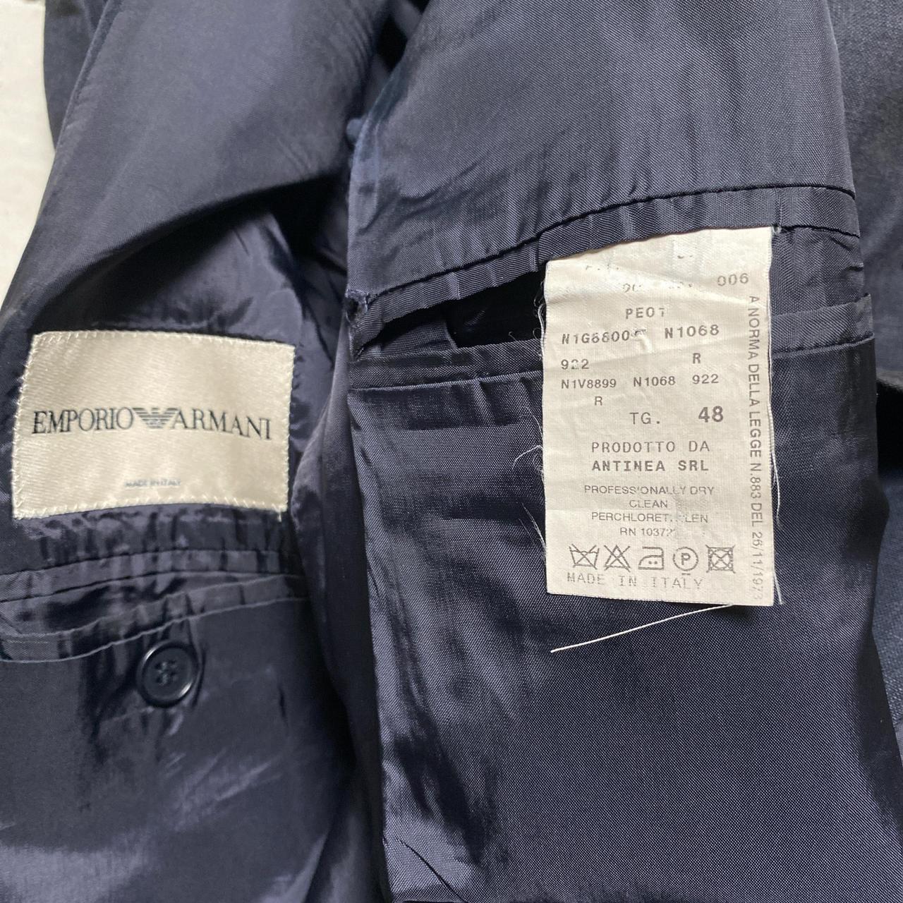 Emporio Armani Navy Two Piece Full Suit Jacket and Trousers (M)