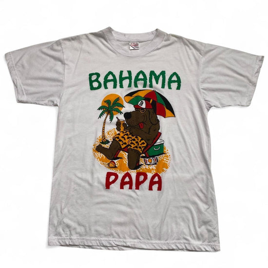 Bahama Papa Dog Vintage White T Shirt (M)