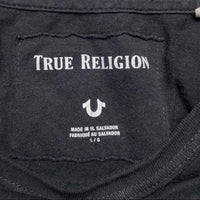 True Religion Long Sleeve Black and Grey T Shirt (L)