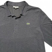 Lacoste Grey Long Sleeve Polo Shirt (XL)