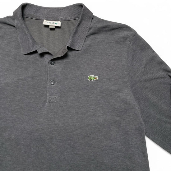 Lacoste Grey Long Sleeve Polo Shirt (XL)