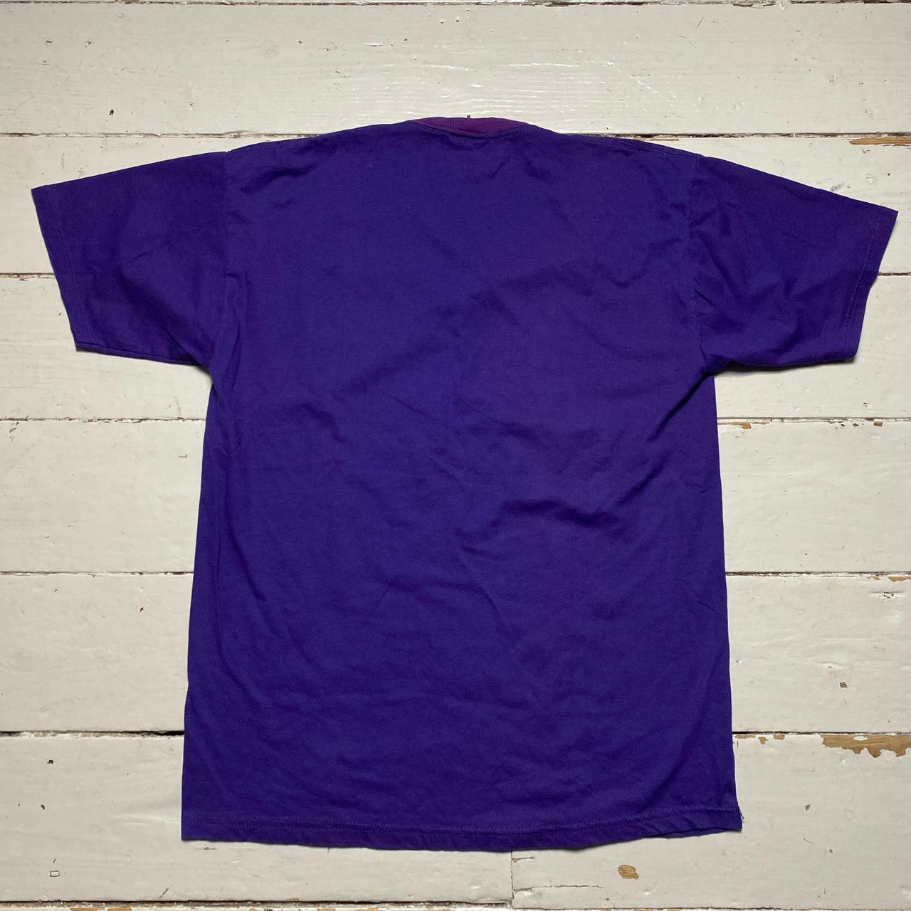 Betty Boop Embroidered Vintage Jerzees 90’s Purple T Shirt ((L)