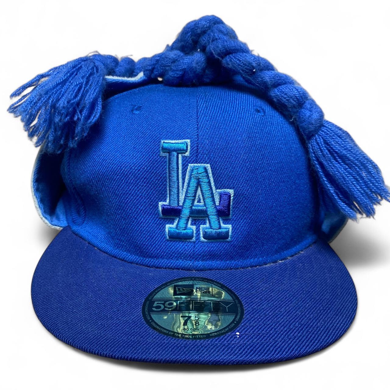 LA Dodgers Vintage Dog Ear Dappy Tassle Fitted Cap
