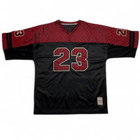 OX Jackpot New York Vintage Gucci Monogram GG Style y2k 90’s Black Red and White Jersey (L)