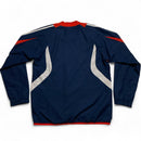 Adidas Vintage y2k Shell Windbreaker Jacket Training Jumper Navy Red and White (S)