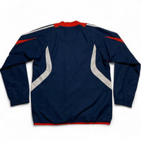 Adidas Vintage y2k Shell Windbreaker Jacket Training Jumper Navy Red and White (S)