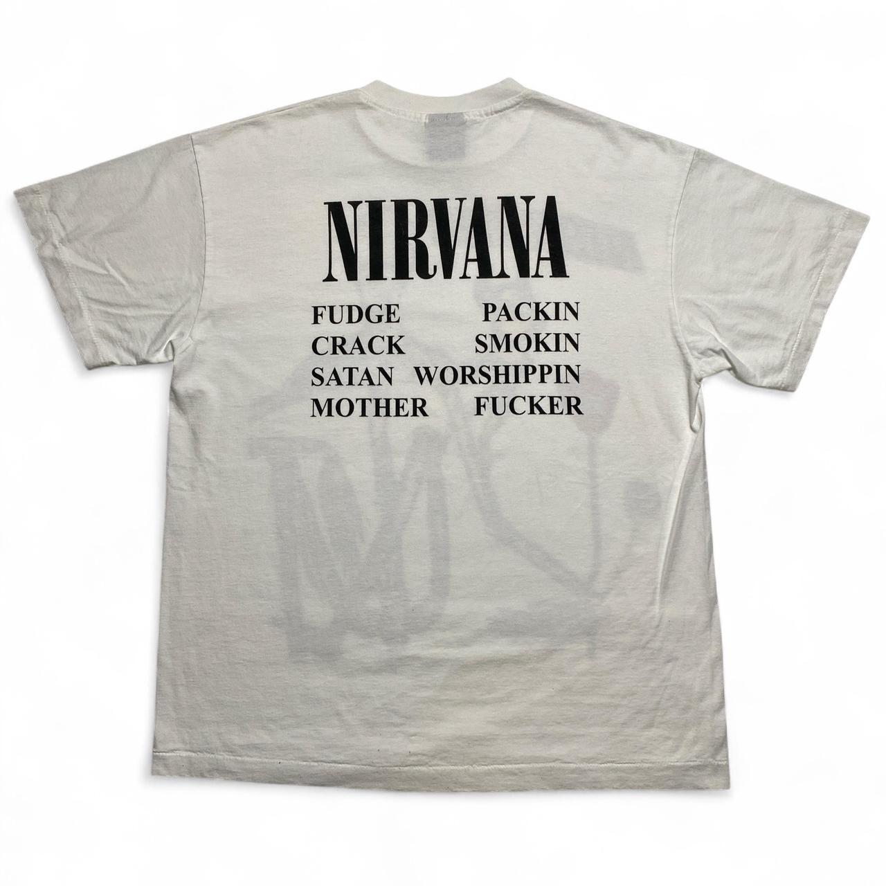 Nirvana Vintage 1993 90’s Single Stitch Incesticide White T Shirt