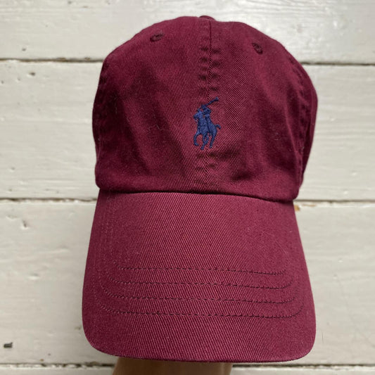 Polo Ralph Lauren Burgundy and Navy Vintage Cap