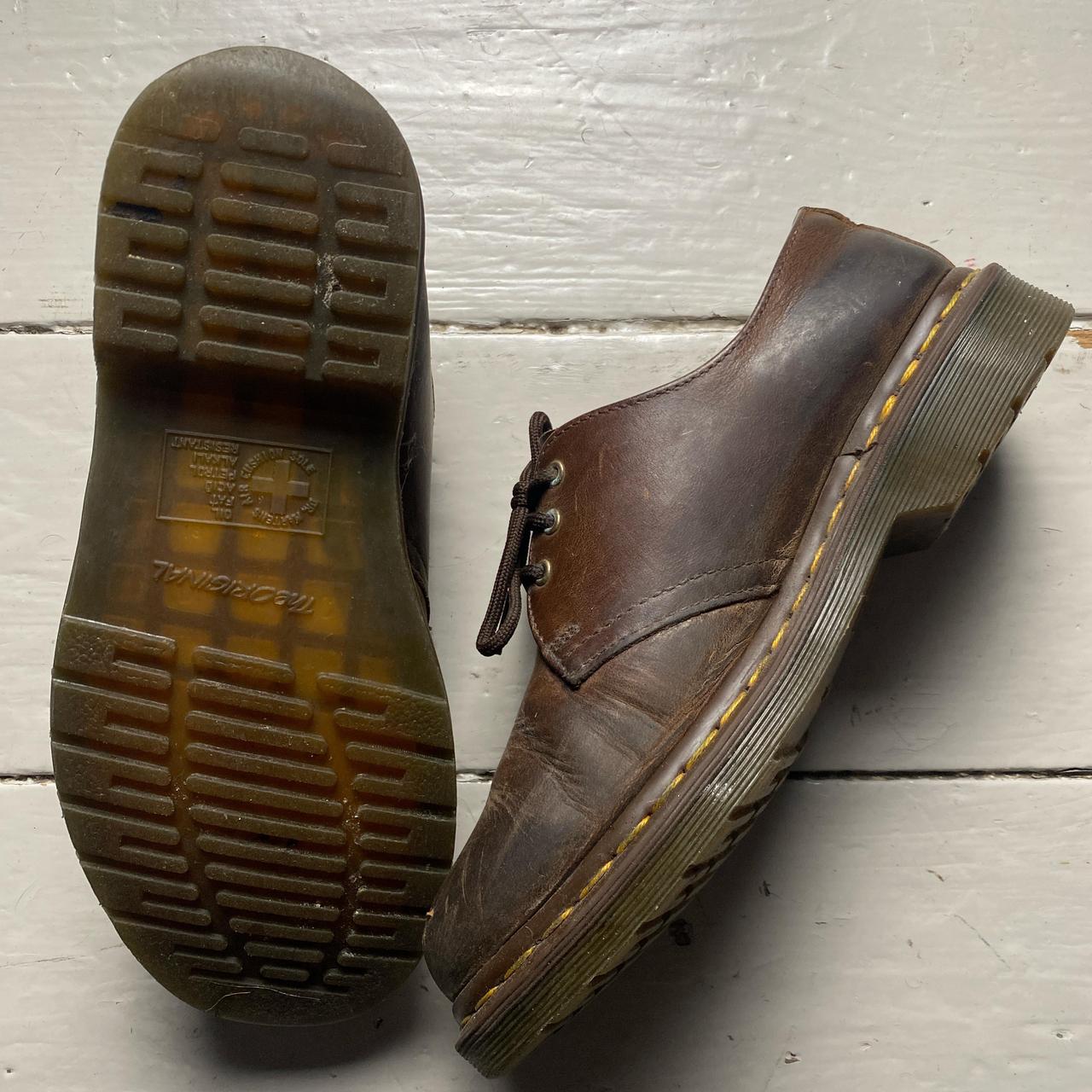 Dr Martens Brown Low Leather Boots