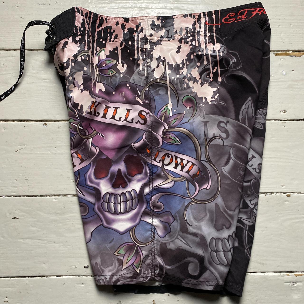 Ed Hardy Hearts and Skulls Shorts