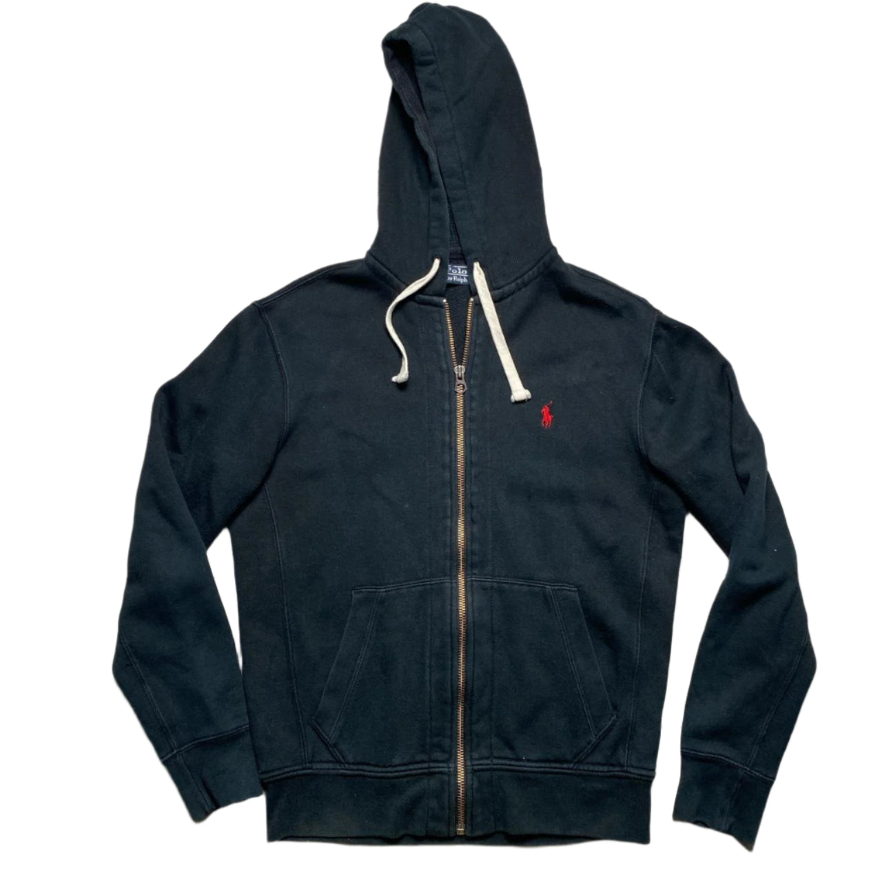 Polo Ralph Lauren Black and Red Hoodie (S)