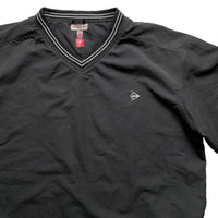 Dunlop Vintage Black and White Golf Windbreaker Shell Jumper (L)