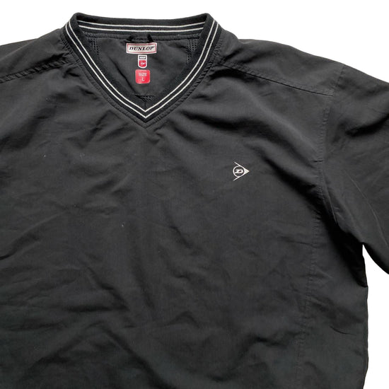 Dunlop Vintage Black and White Golf Windbreaker Shell Jumper (L)