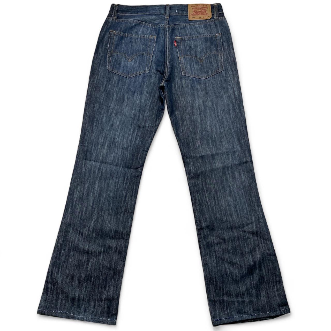 Levis 509 02 Comfort Flared Vintage Streak Wash Jeans