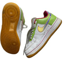 Nike Air Force 1 Vintage White Green and Pink (UK 5)