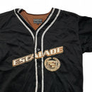 Cadillac Escalade Steve and Barrys Vintage 90’s Y2K Black and Brown Baseball Jersey Button Up Polo (XL)