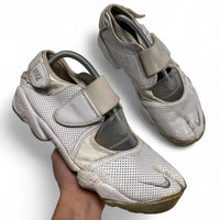 Nike Air Rift White Perforated Leather White Trainers (UK 8.5)