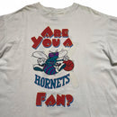 Charlotte Hornets Bud Light Vintage 90’s Single Stitch White T Shirt (XL)