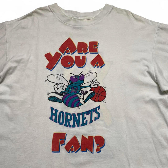 Charlotte Hornets Bud Light Vintage 90’s Single Stitch White T Shirt (XL)