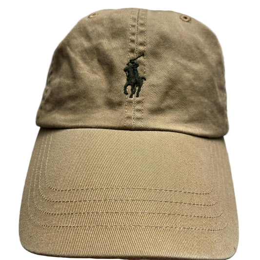 Polo Ralph Lauren Beige Cream and Olive Green Vintage Cap
