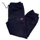 Adidas Navy and Grey Shell Trackpant Baggy Nylon Bottoms (S)