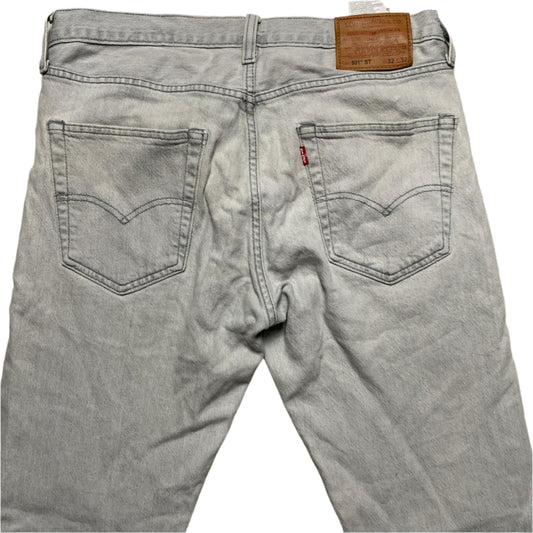 Levis 501 ST Grey Silver Jeans (W 32)