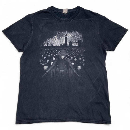 V for Vendetta Black and White T Shirt (M)