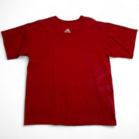 Adidas Vintage y2k Red and White T Shirt (M)