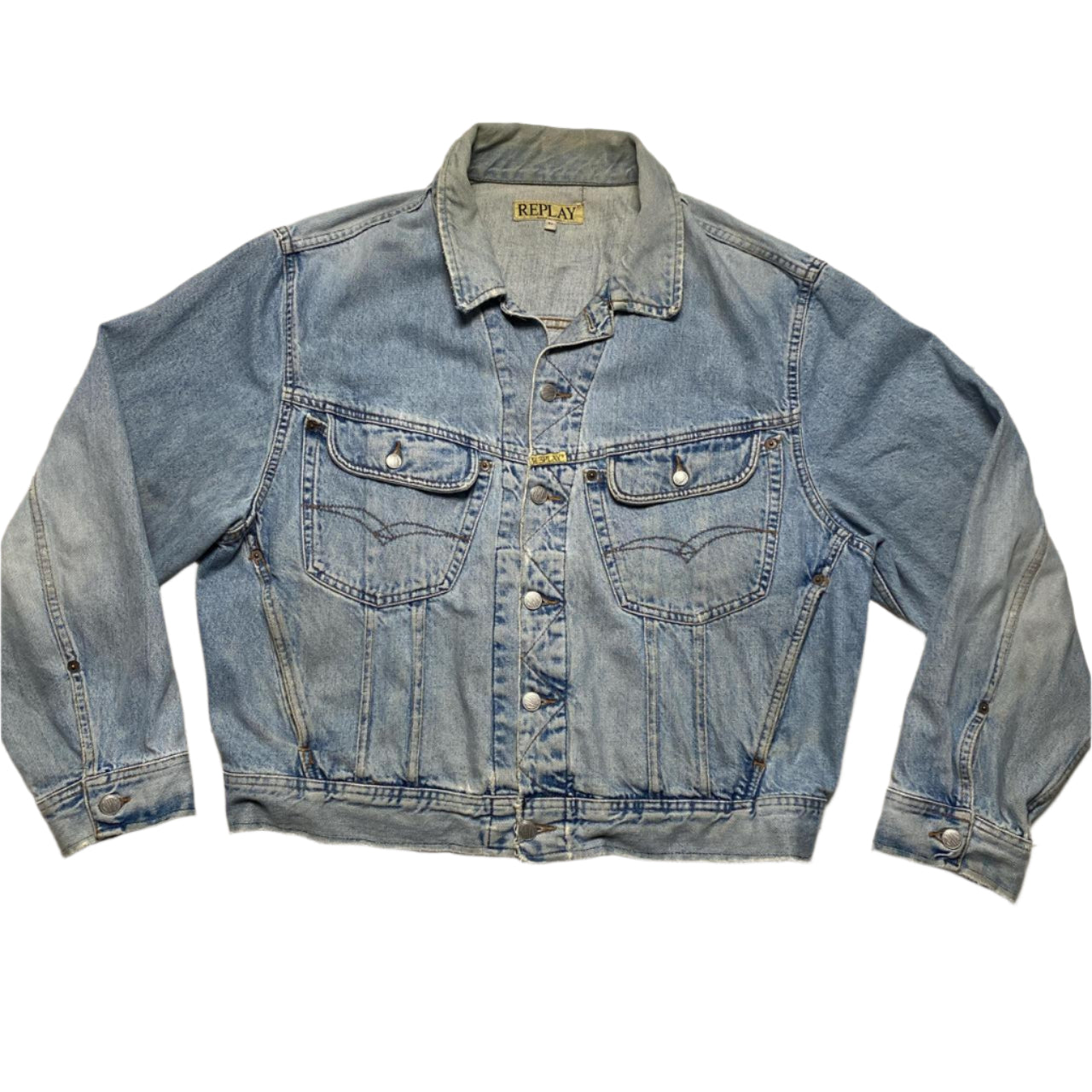 Replay Vintage 90’s Denim Jacket Light Blue (XL)