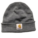 Carhartt Grey and White Beanie Hat