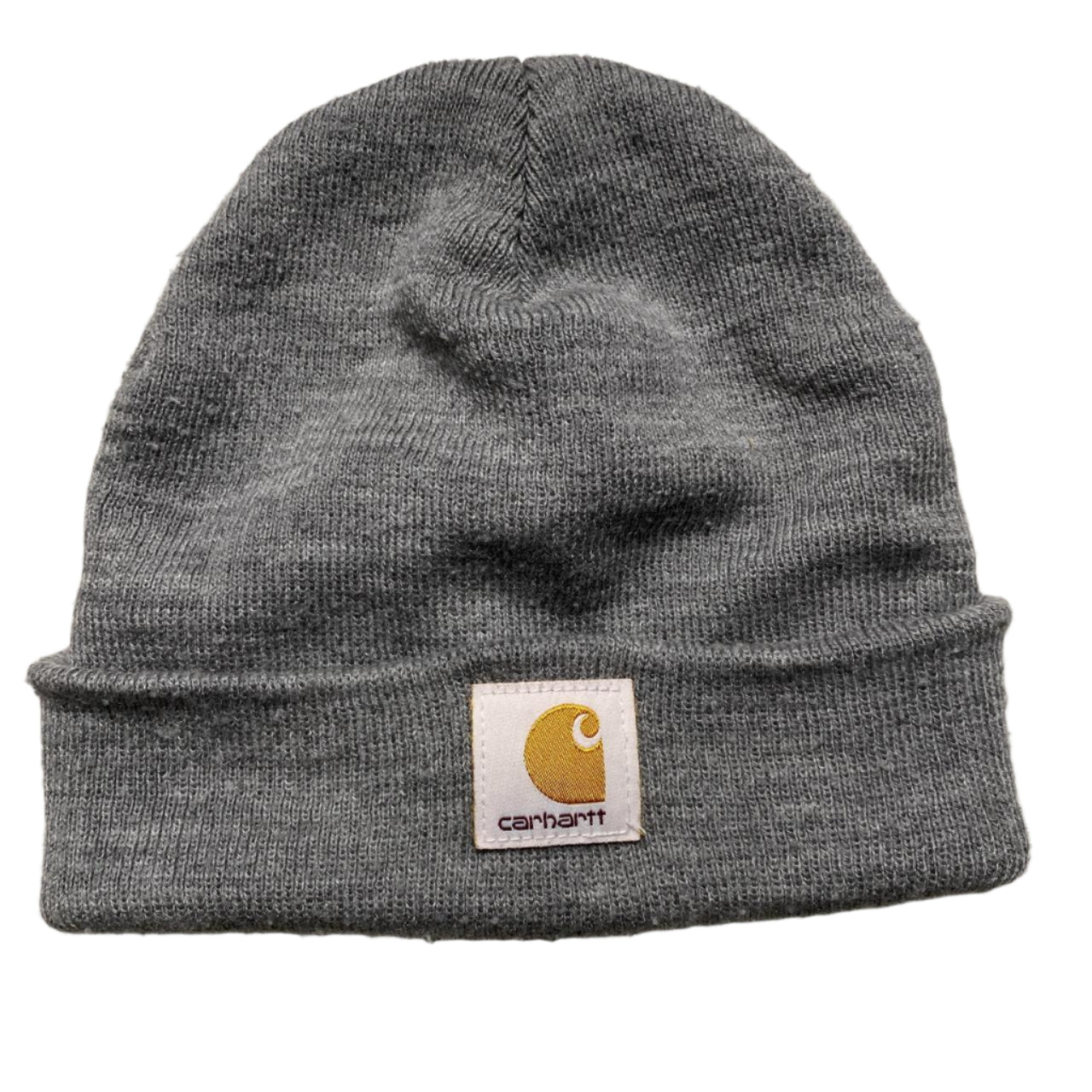 Carhartt Grey and White Beanie Hat
