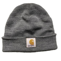 Carhartt Grey and White Beanie Hat