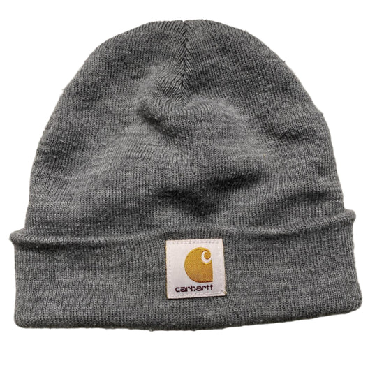 Carhartt Grey and White Beanie Hat