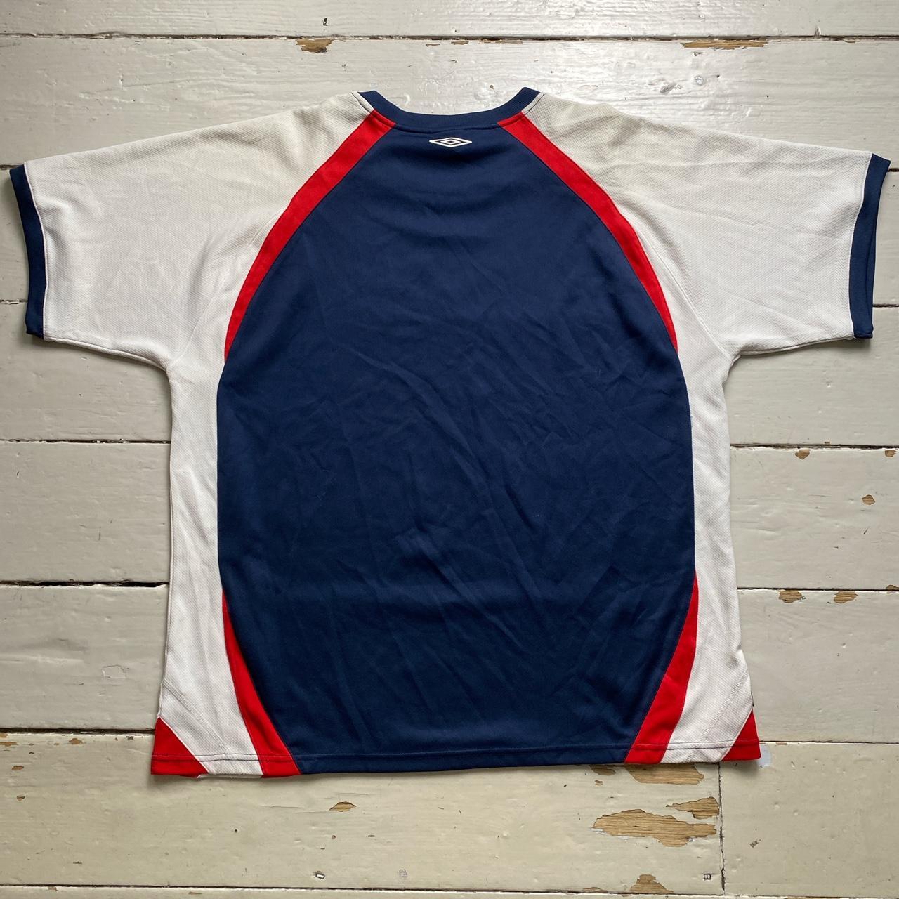 Umbro Vintage England Football Type Jersey Navy White and Red