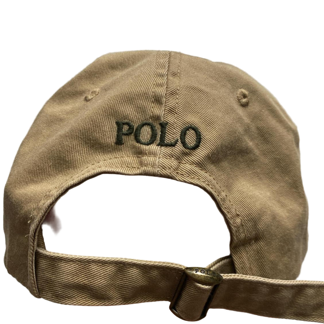 Polo Ralph Lauren Beige Cream and Olive Green Vintage Cap