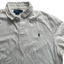 Polo Ralph Lauren White and Navy Rugby Polo Shirt (XL)