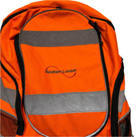 Newham London Reflective Orange and Silver Backpack Bag